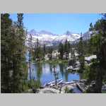 Blue Lake 10,400 ft; Mount Thompson (13,494 ft) way back?