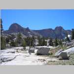 Pt. 11,800 ft (east of Pee Wee Lake) on trail between Dingleberry Lake and turnoff to Hungry Packer Lake