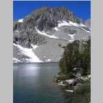 Midnight Lake (10,988 ft) and Pt. 12,760 ft