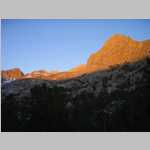 Pts. 12,760 ft and 12,760 ft sunrise from Camp Dingleberry