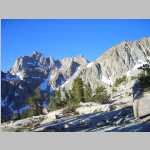 S to Picture Peak (13,120 ft) and Pt. 13,080 ftfrom ca. 11,200'S and above Midnight Lake