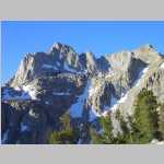 S to Picture Peak (13,120 ft) and Pt. 13,080 ftfrom ca. 11,200'S and above Midnight Lake