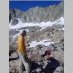 Brian admiring Mount Darwin, from ca. 12,100',