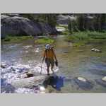 Brian stream crossing above Dingleberry Lake