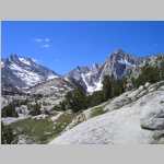 Pt. 13,364 ft and Picture Peak (13,120 ft) Clyde Spires just left and behind Picture Pk