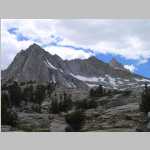 Southwest to Picture Peak (13,120 ft) Pt. 13,080 ftand Mount Haeckel (13,418 ft) from Moonlight Lake (11,052')