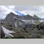 Picture Peak (13,120 ft)Pt. 13,080 ft and Mount Haeckel (13,418 ft) Moonlight Falls
