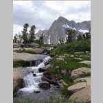 Jim more falls Picture Peak (13,120 ft) Clyde Spires on left