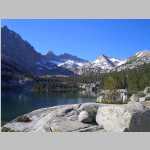 Mount Thompson (13,494 ft) looking south across Blue Lake (10,400')