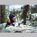 Jim just before lake outlet crossing