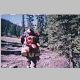 Bob hiking out with camp wench