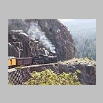 On the train in Animas River Canyon