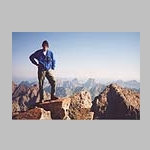 Ted on summit of Mt Eolus