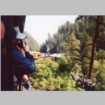 Blowing steam Durango & Silverton Narrow Gauge Railroad