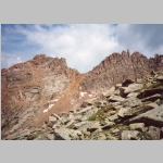 Looking north to west ridge of Windom Peak. Sunlight Peak, Sunlight Spine