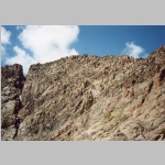 East face of Eolus from trail