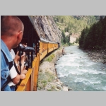 D&S Narrow Gauge Railroad, Animas River with bonehead who stole Ted's seat