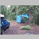 Base camp Roo (note rain shadow effect from car)