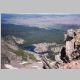 The view northeast to Twin Lakes from Flattop Mtn