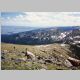 Brian and Bob descending Flattop Mountain, Red Canyon and Bear Lakes