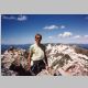 Ted on the summit of Mount Zirkel, Big Agnes in background