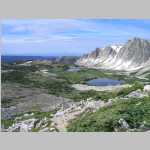 on the trail up Medicine Bow Peak