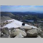 descending the summit ridge