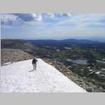 descending the summit ridge