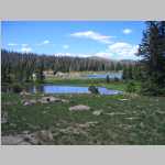 some views around our Seven Lakes camp (Davis Peak 11,422' in background)