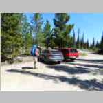 Saddling up at the cars at trailhead