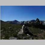 Jim on the Divide. Mt. Zirkel on the left and Big Agness on the right
