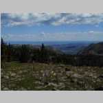 Looking back at our Camp from the Divide