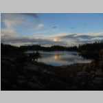 Approaching sunset over largest of the Seven Lakes