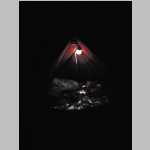 My tent at night