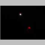 Brians tent (red) and the Moon