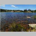 Looking across largest of Seven to our Camp. Brian's tent visible