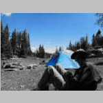 Color picker of Ted and his tent