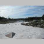 Snowfield on hike