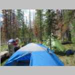 Camp Soot, day 1, Jim, Ted, Ted, Jim Brian tents