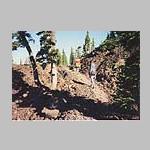 Hiking out through lava beds