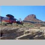 A tributary of Horse Canyon including, Panorama Point in background, Elaterite Butte (nearby), Ekker Butte (distance);