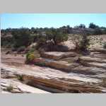 Still in Big Water Canyon, Bagpipe Butte in background