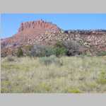 Still in Big Water Canyon, Bagpipe Butte in background