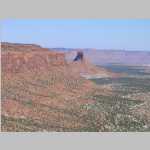 Cool shot of Bagpipe Butte with Cleopatra's Chair in the distance