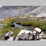 Back near tundra. Nice clear water about ½ way down from Cloud Peakk