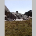 Resting with Jim, Brian got a picture of a Pika on the rock slab just above the grass (just a little left of dead center)