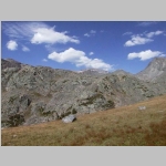 Looking back toward Cloud Peak near Mistymoon Lake.