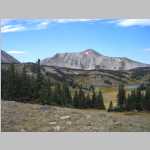 two views of North Point of Medicine Bow Peak (11,761') - Crescent Lake