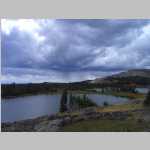 storm clouds over North Twin Lakes (photo taken from our camp).