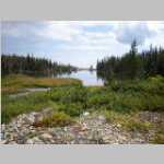 lake about halfway into Twin Lakes